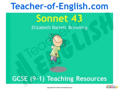 Sonnet 43 Elizabeth Barrett Browning Teaching Resources